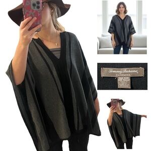 Tommy Bahama, 100% Cashmere, Island Cashmere, Striped Poncho | Women’s One Size